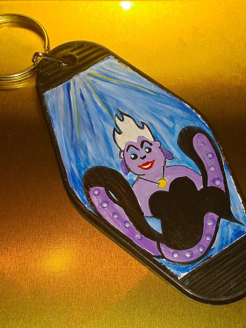 Hand-Painted Ursula Little Mermaid Keychain